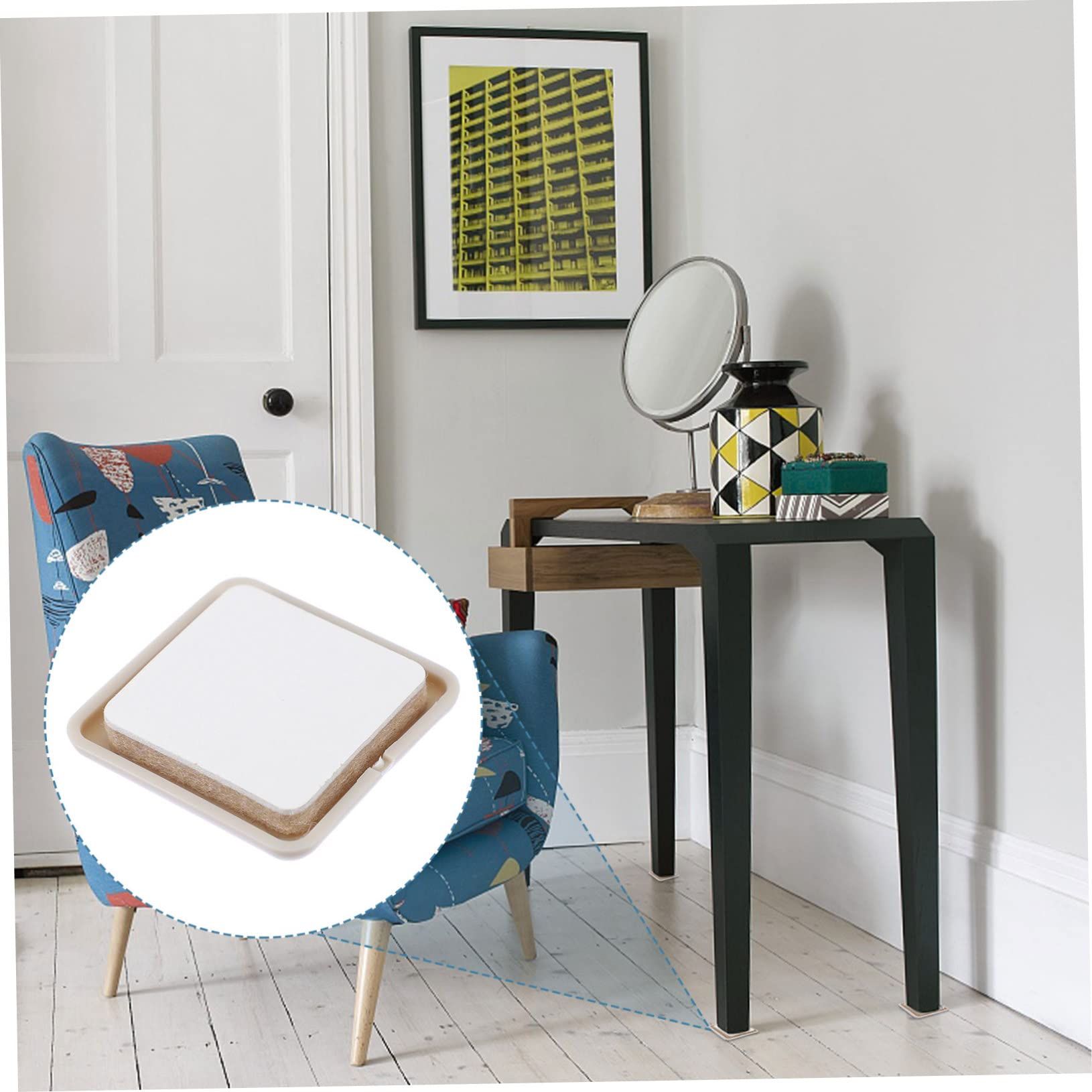 16pcs Floor Mat Non Skid Rug Moving Sliders Floor Protector Glide Felt Pads for Chairs Cabinet Protector — image 2