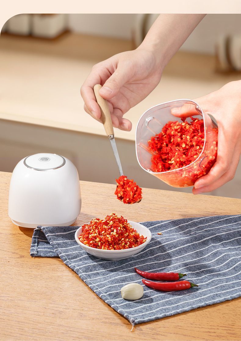 350ml Household Multifunctional Automatic Food Processor-white — image 3