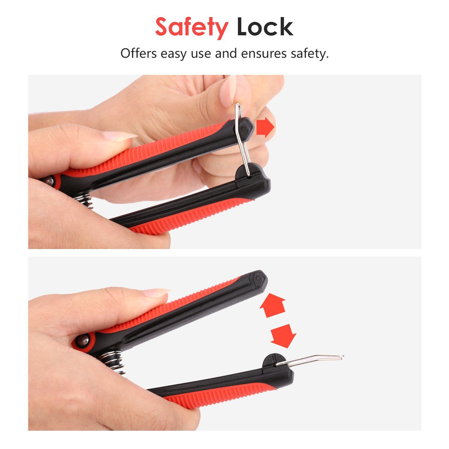Steel Ultra Sharp Multi-purpose Hand Pruner Scissors for Garden Harvesting Fruits Vegetables Trimming Pklants Flowers, Black & Red โ image 5