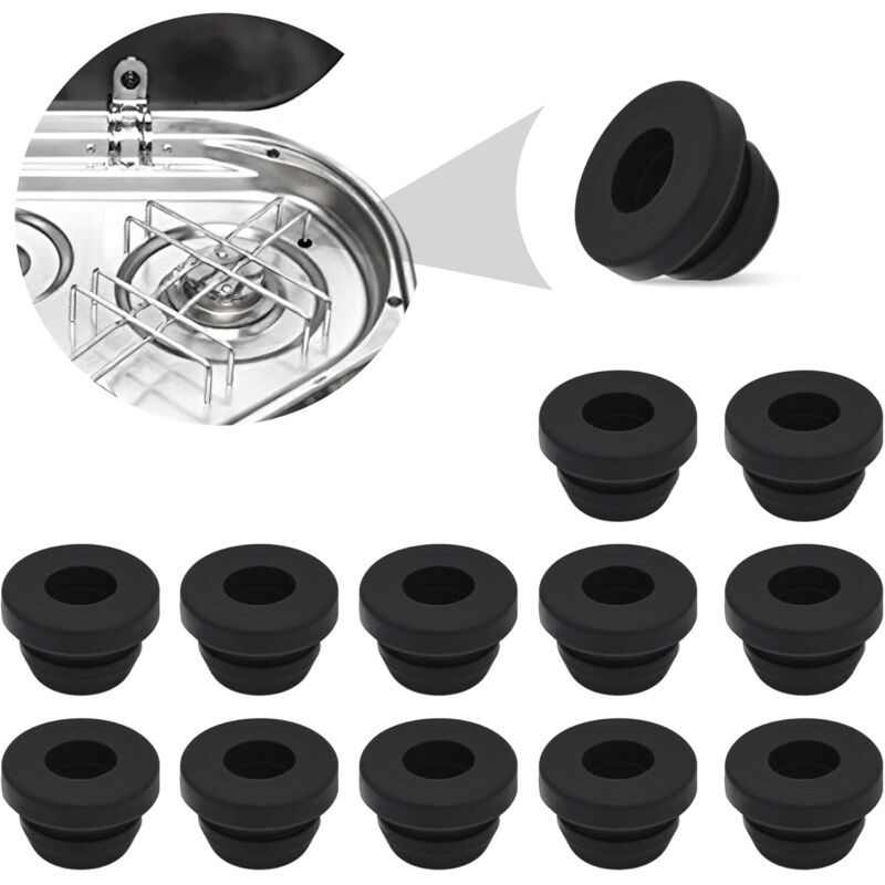 12 Pcs Rubber Tips Rust Protection for Dometic Campervan Stoves, 5 mm
