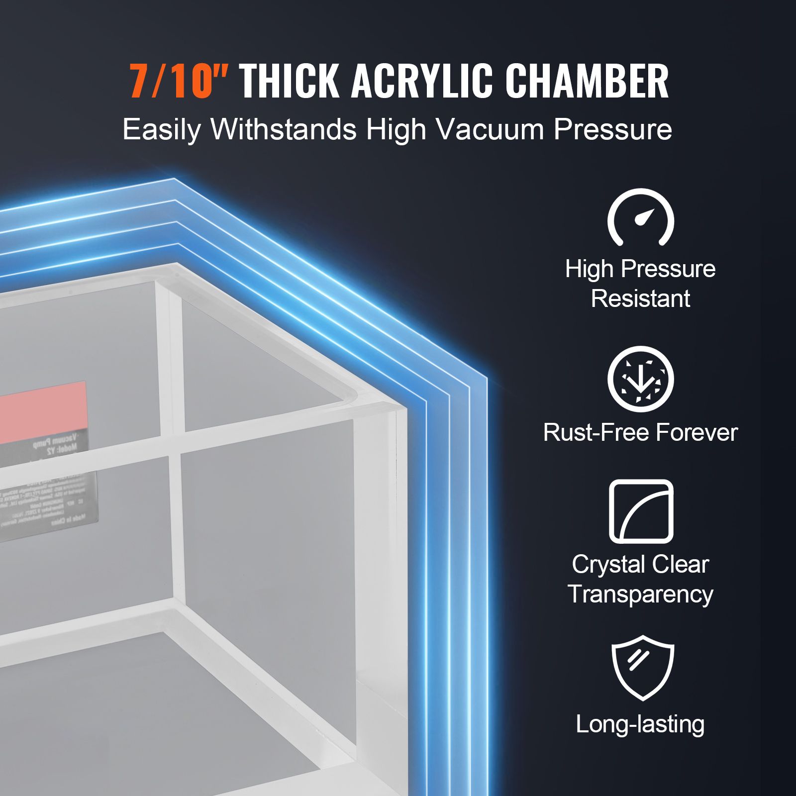 Upgraded Multipurpose Acrylic Vacuum Degassing Chamber โ image 4