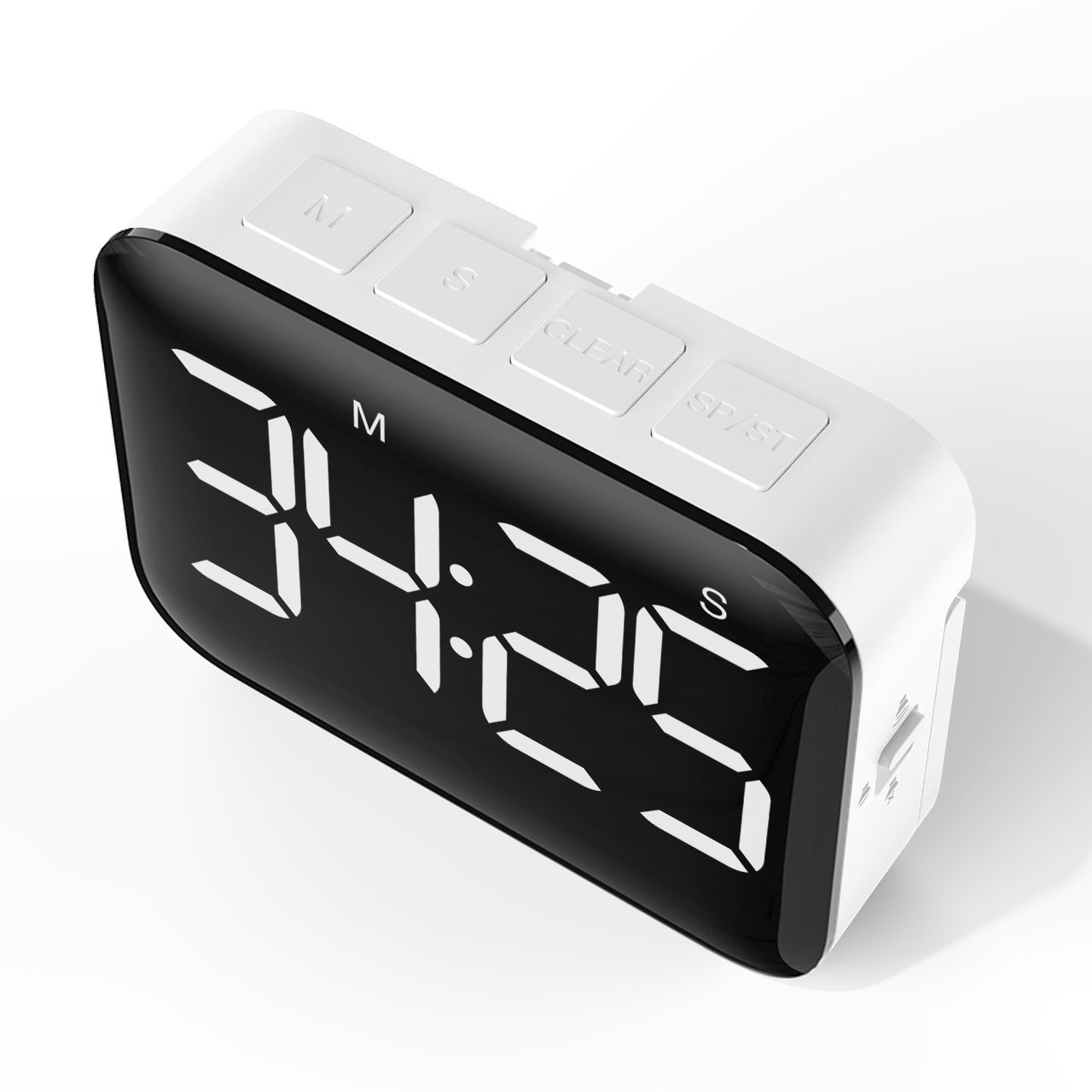 Magnetic Kitchen Timer for Cooking with Count Up Countdown, Digital Timer Battery Powered with Large Display, Teacher, Kids — image 2