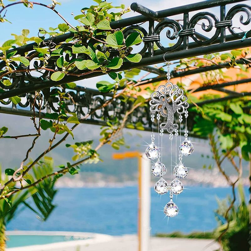 Crystal Suncatcher, Window Prism, Suncatcher, Hanging Sun Catcher For Home, Garden, Crystal Lamp, Curtain Pendant — image 4