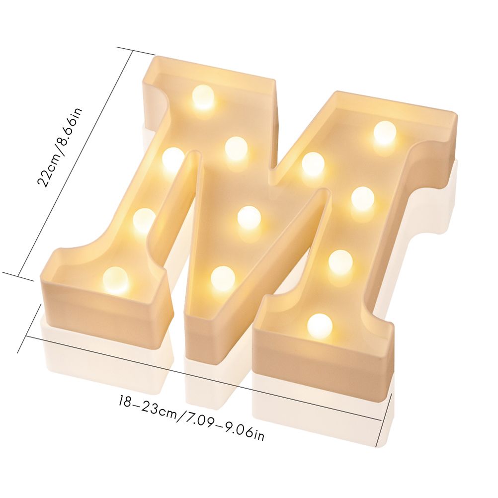 LED 26 Alphabet Letter Number Lights Ampersand and Symbol Love Heart Light Up Sign Lamp For Love Wedding Home Party Holiday Bar Decoration — image 2