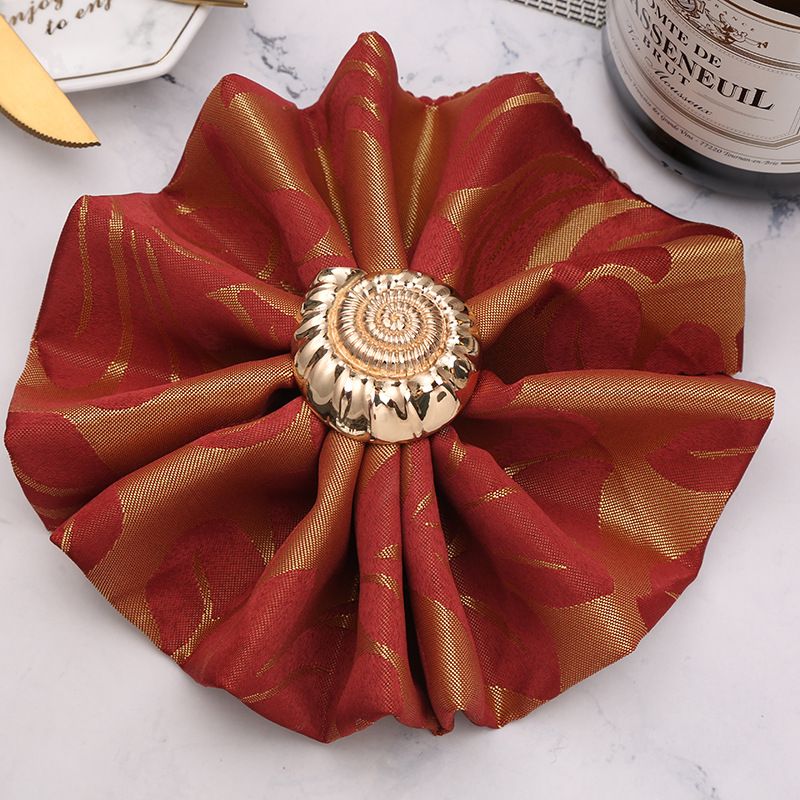 Theme Sea Shells Metal Napkin Rings for Weddings Receptions,Dinner Parties,Family Gatherings,Table Supplies