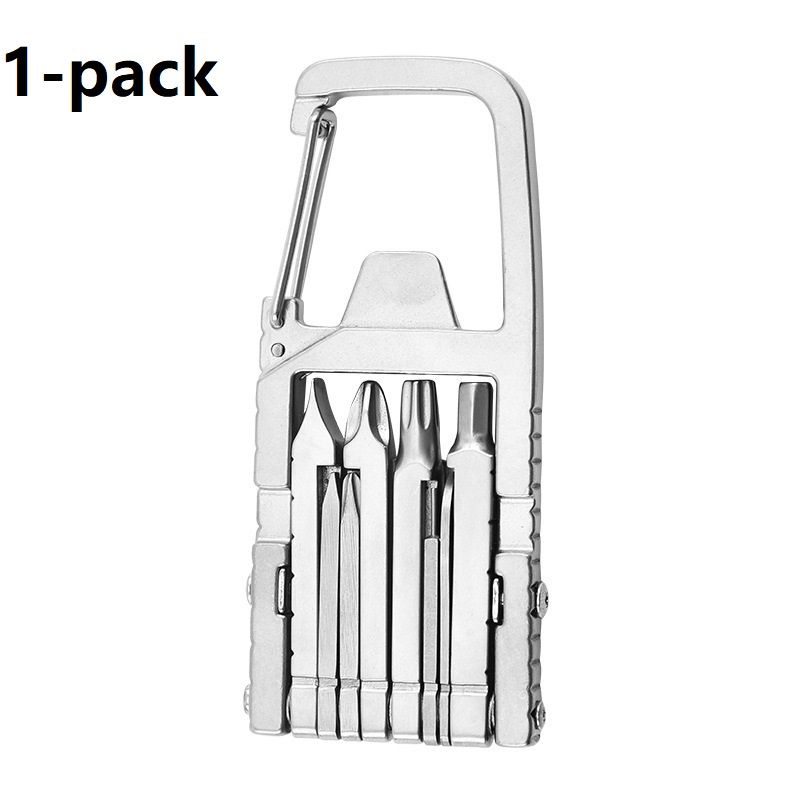 1-pack 13-in-1 Stainless Steel Multi Function Tool - SIM Card Ejector, Phone Stand, Screwdriver and Camera Tripod Accessory for Photography and Everyday
