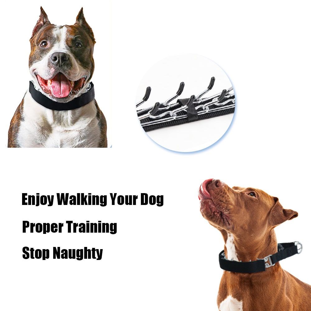 Heavy-Duty Dog Training Spike Collar with Durable Nylon Webbing, Chrome-Plated Pins & Quick-Release Buckle for Behavioral Correction, Leash Control — image 6