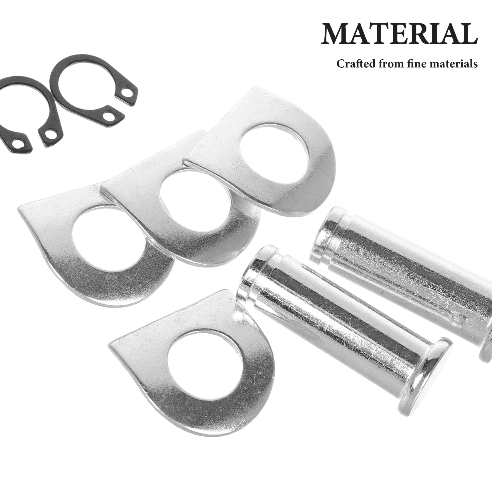 Universal Motorcycle Foot Peg Mounting Pins Kit Motorcycle Foot Pegs Mount Bolt Pins Washers Kit compatible for motorcycle 3.00X1.10X1.10CM Silver โ image 2