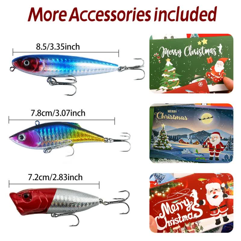 Fishing Lures Tackle Set for Fisher Men, Father, Granpa, Boys - 2025 Christmas Surprise Gift 78pcs โ image 4