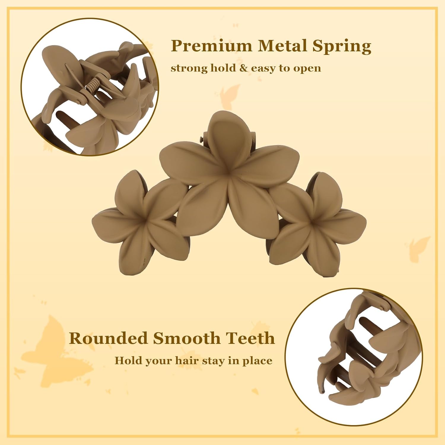 4 Pack Large Hair Clips 11.5cm Anti-Slip Strong Grip Hair Accessories for Women — image 3