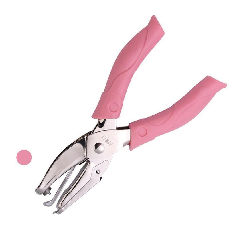 Circle/Heart/Star Shaped Metal Hole Punch Pliers - Paper Hand Puncher - 1.5mm circle — image 6