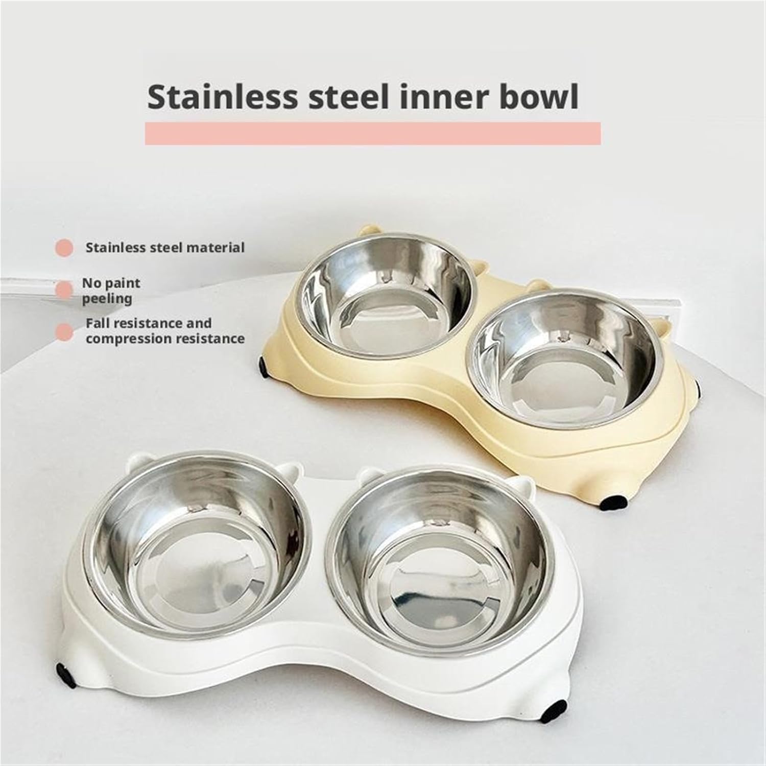 Cat Food Bowl - 1 Piece - Spillproof Pet Bowl - Double Layer Design for Cats — image 5