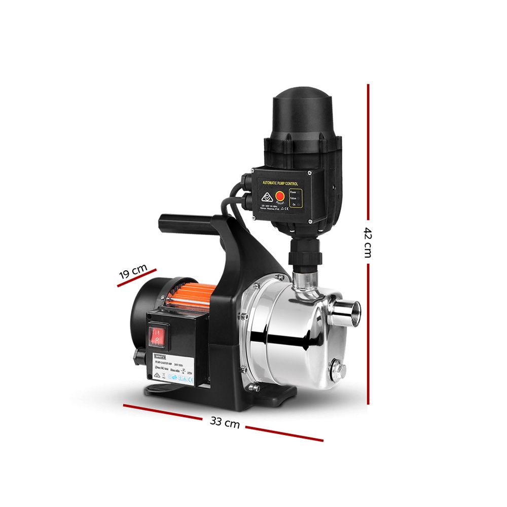 Giantz Garden Water Pump High Pressure 800W Max. Tank Rain Farm Irrigation House Black โ image 3