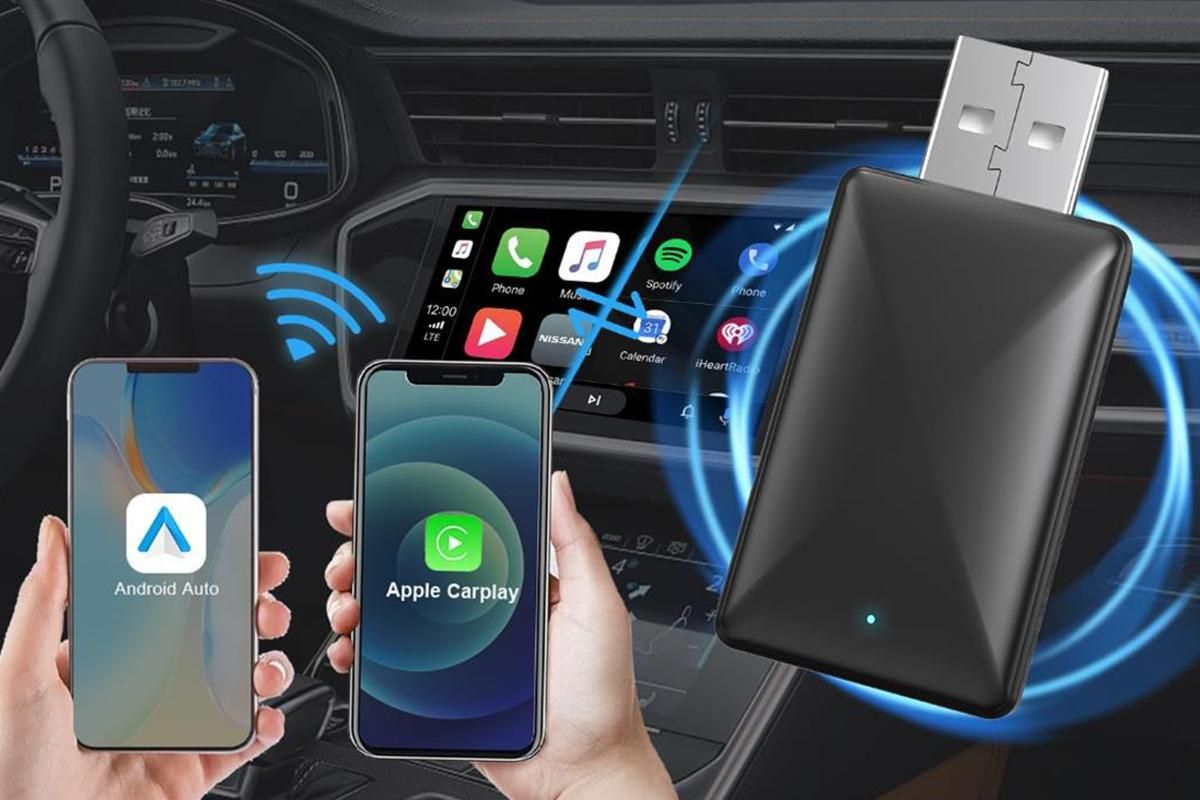 2 In-1 Wired To Wireless CarPlay Android Auto USB Car Dongle Connect Box — image 4