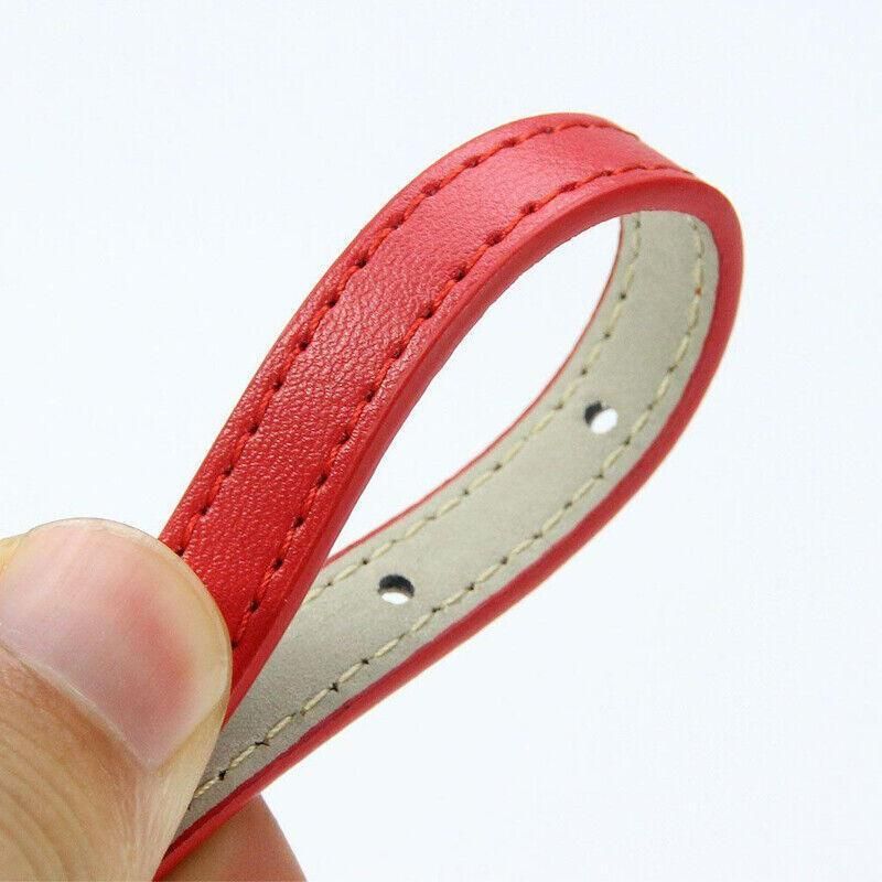 Adjustable PU Leather Cat Collar with Bell Breakaway Buckle 9 Colours - Pink โ image 6