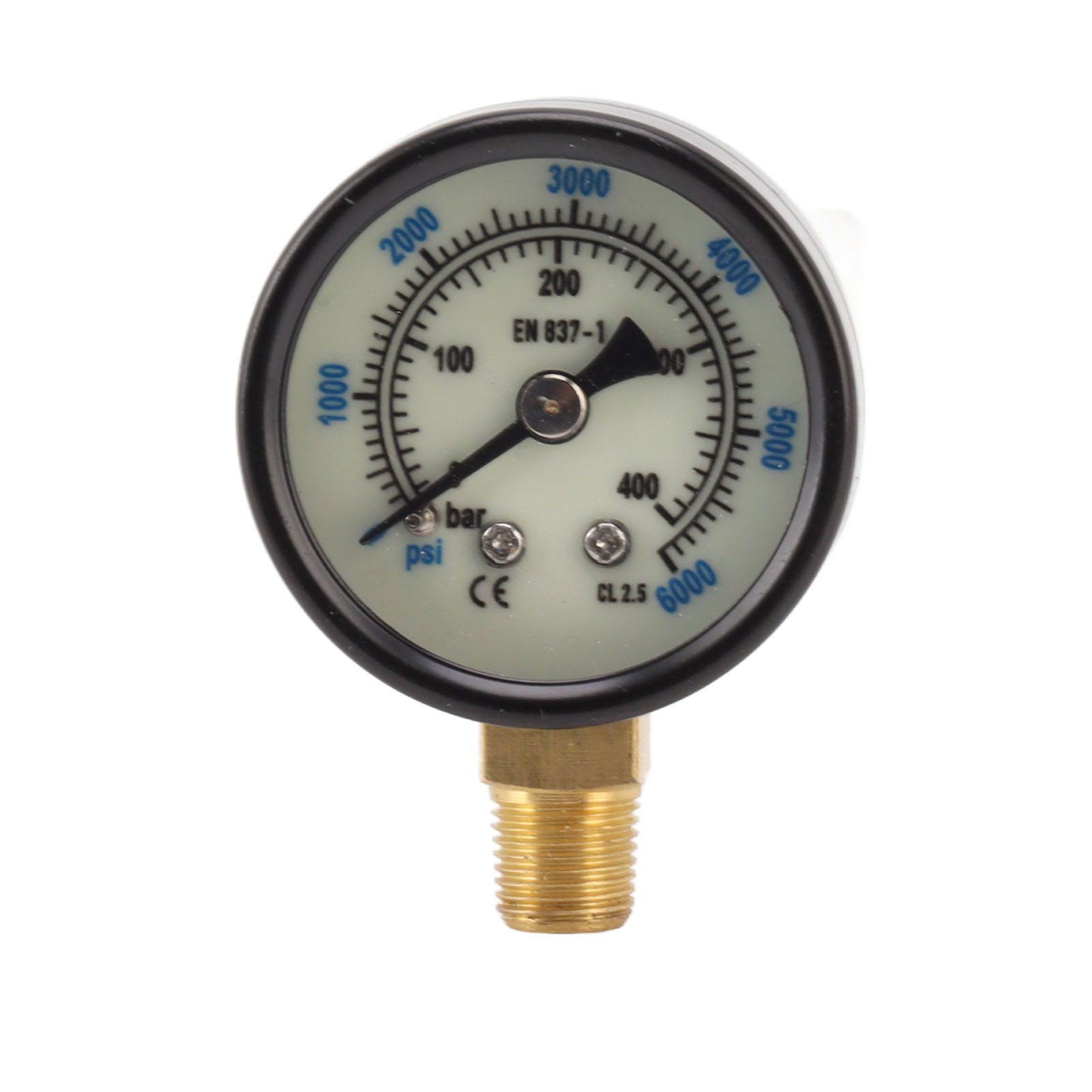 6000psi Dual Scale Pressure Gauge 1/8 Npt Connection Pressure Gauge Suitable For CO2 Aerated Bottle โ image 5