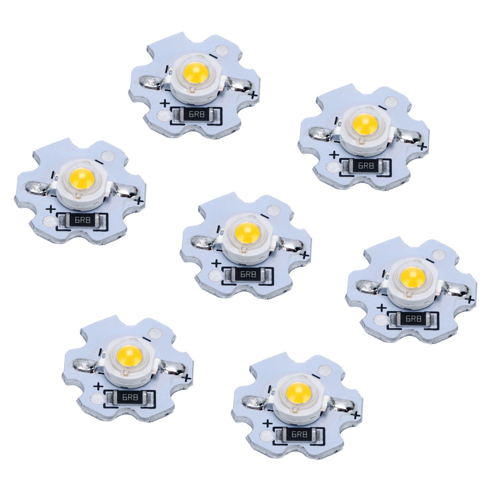25Pcs 5V LED Chips 200LM 1W High Power LED Lamp Beads for DIY Lighting FixturesWarm White 3000‑3200K — image 5