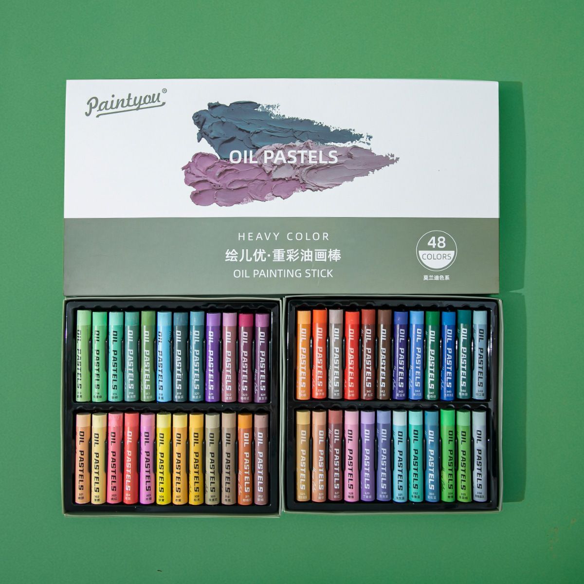 48-Color Oil Pastels Heavy-Color Oil Pastels Loose Oil Pastels Art Supplies - Macaron - Size 48 colors — image 5