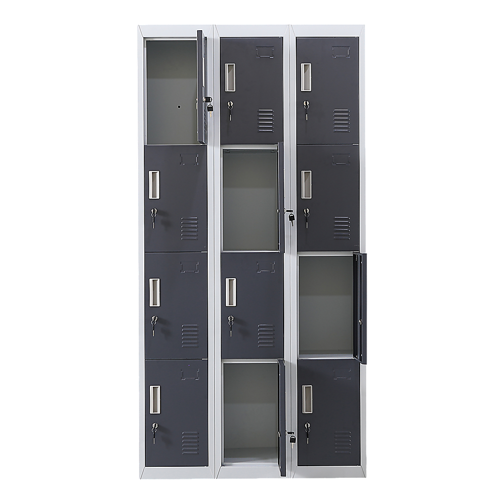 12-Door Locker for Office Gym Shed School Home Storage - Standard Lock with Keys โ image 3