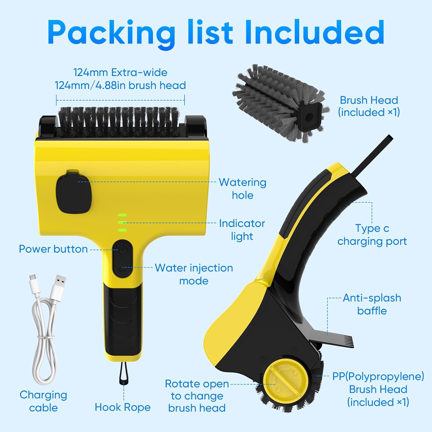 Cordless Electric Grill Cleaner for Outdoor Grill — image 2