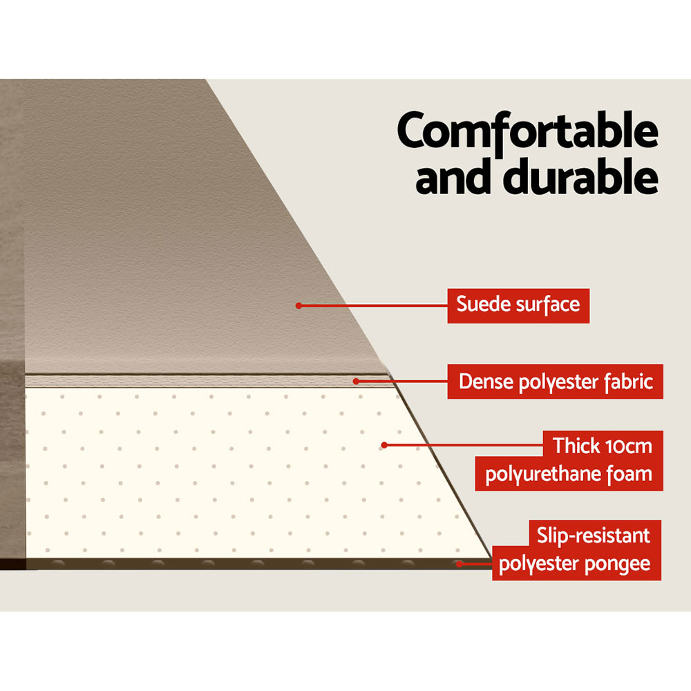 Weisshorn Self Inflating Mattress Camping Sleeping Mat Air Bed Single Coffee โ image 4