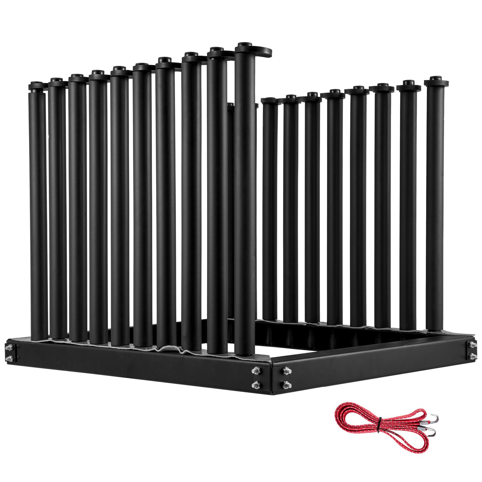Windshield Rack 9-Lite, Windshield Truck Rack Steel, Windshield Glass Rack 24-Inch Height, Windshield Rack for Truck with PVC Pad & Foam Padding, Glass Rack