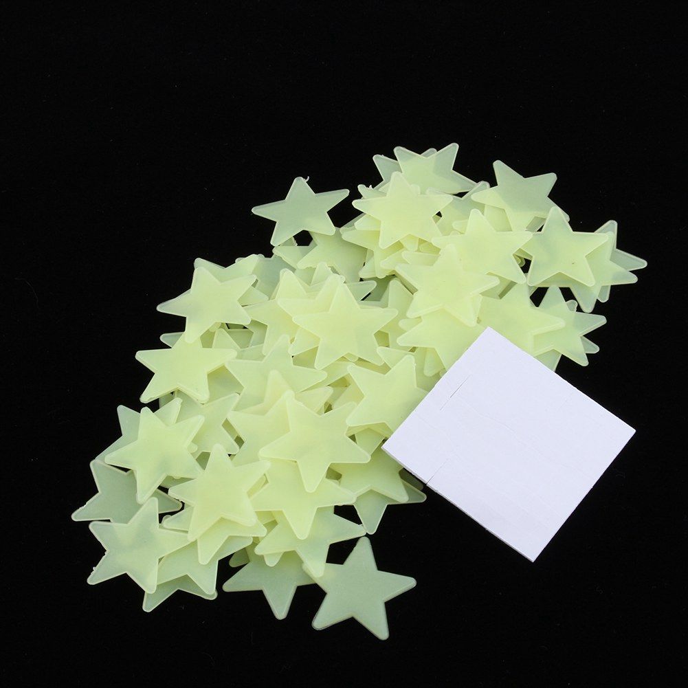 100pcs 3D Wall Glow In The Dark Star Stickers Decal In Baby Kid Nursery Bedroom โ image 3