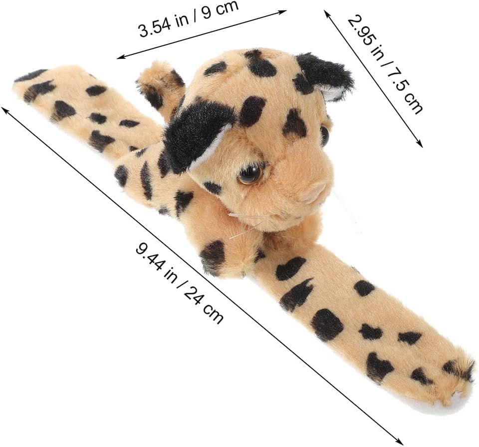 2 Pcs Elephant Slap Bracelet Plush Tiger Stuffed Animal Hug Slap Bracelet Birthday Party Favors delightful blend of fashion