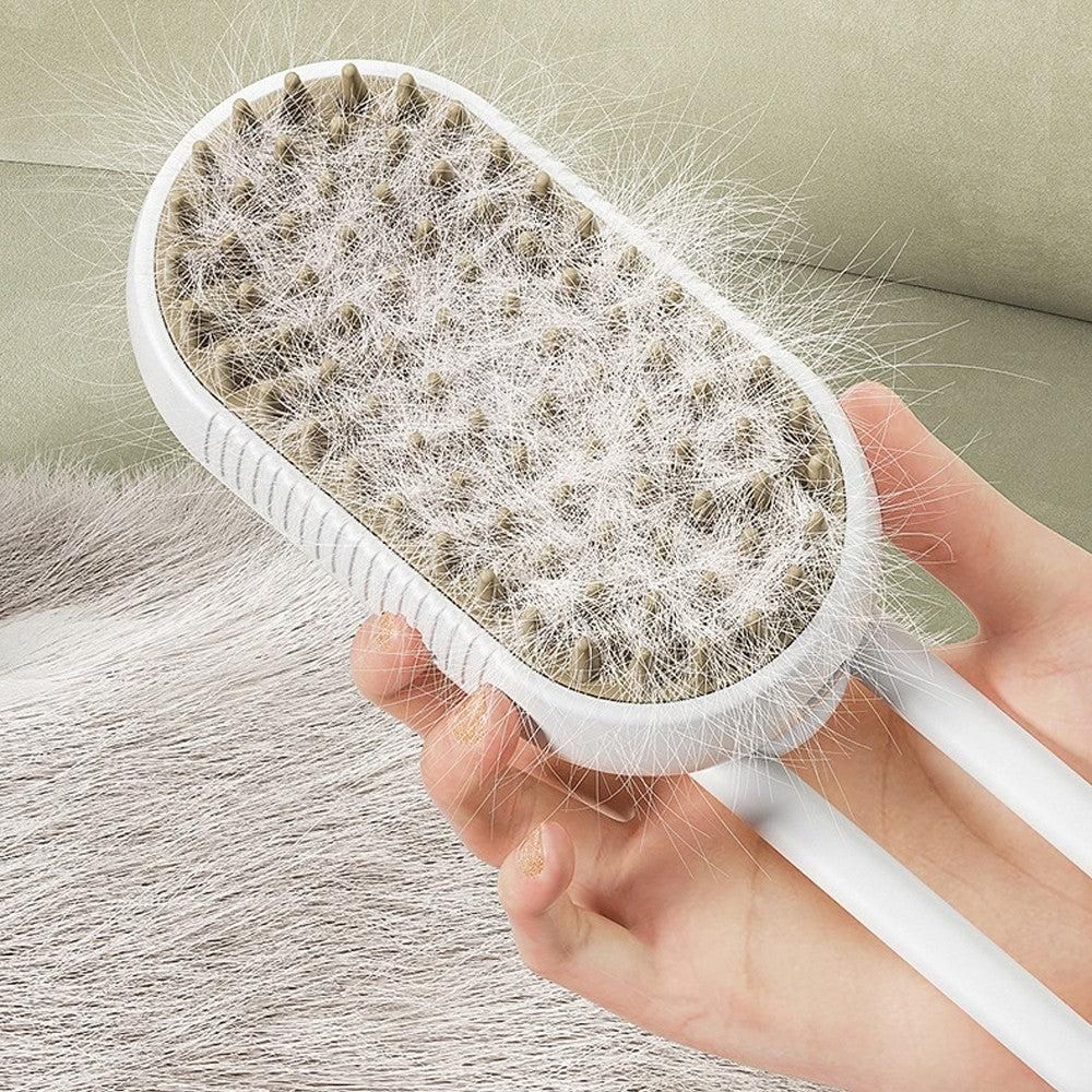 3-in-1 Pet Spray Comb Dog Cat Hair Brush Massage Comb for Removing Tangled Hair White β image 4