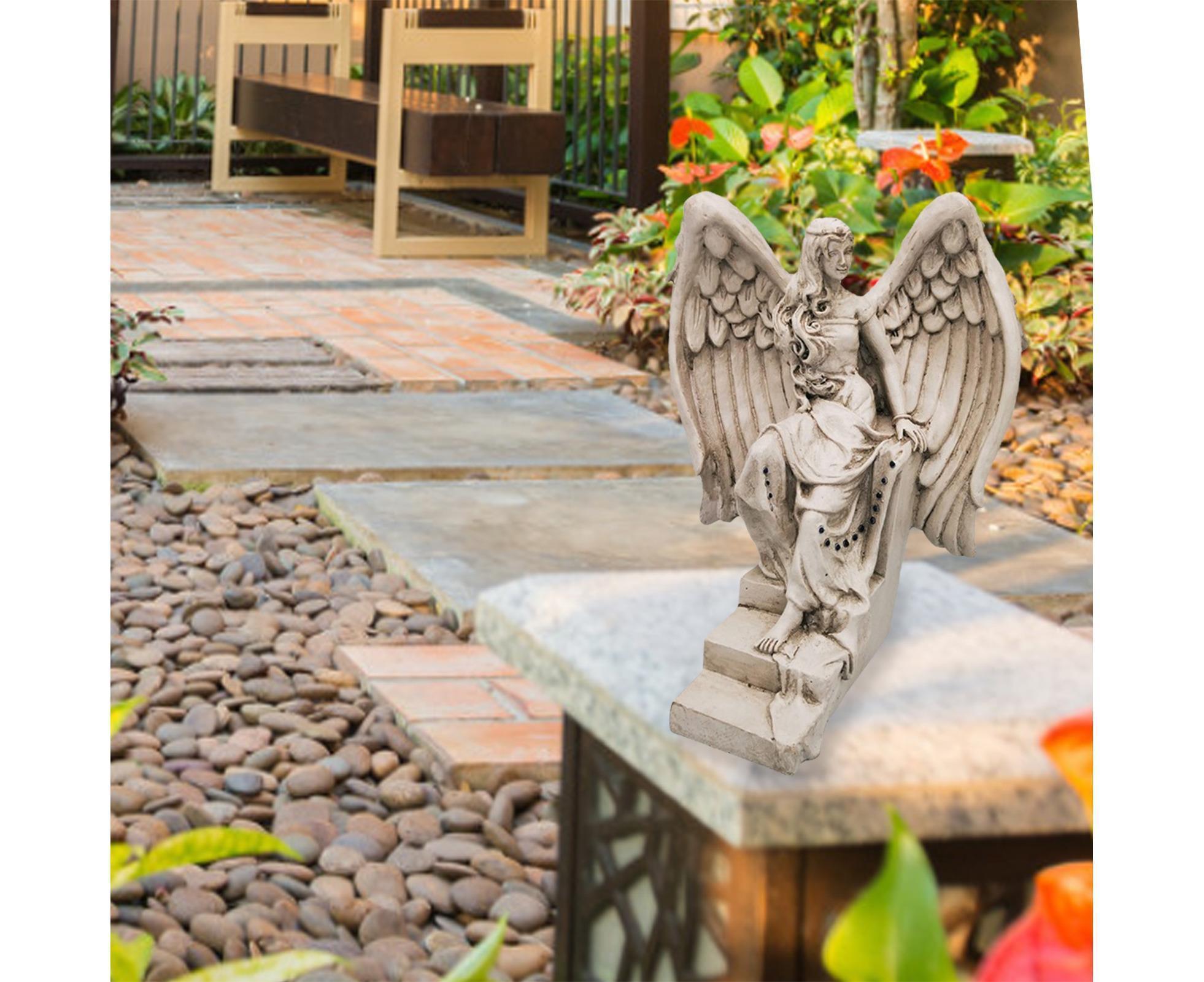 Garden Angel Ornament Realistic Decorative Resin Weather-resistant Art Sculpture for Garden-1 — image 5