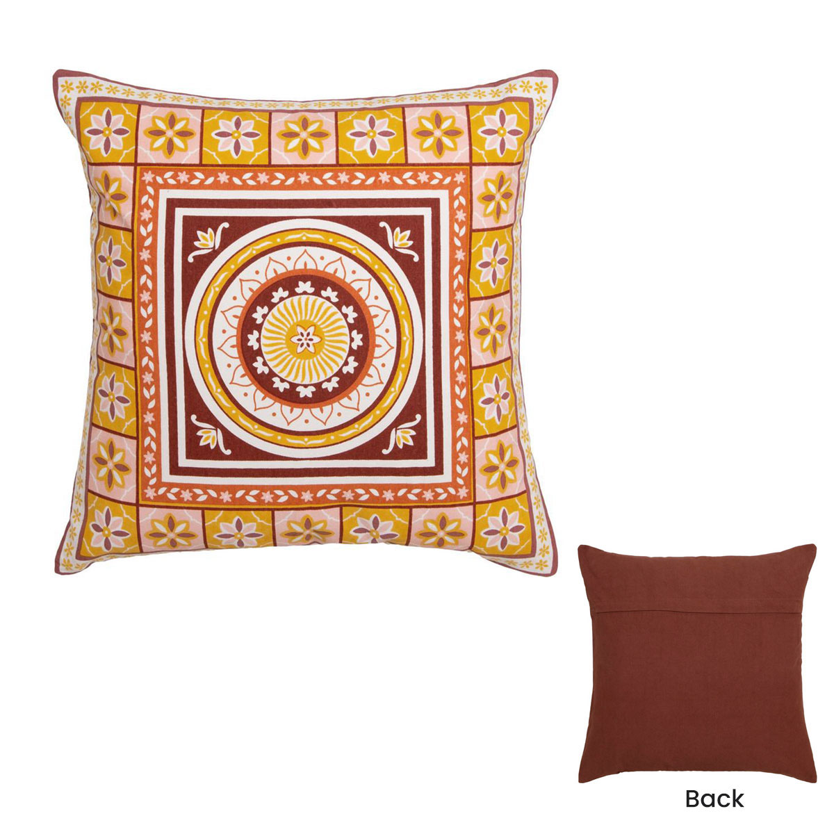 J Elliot Home Kasbah Luxury Filled Cushion 50 × 50cm Pink — image 2