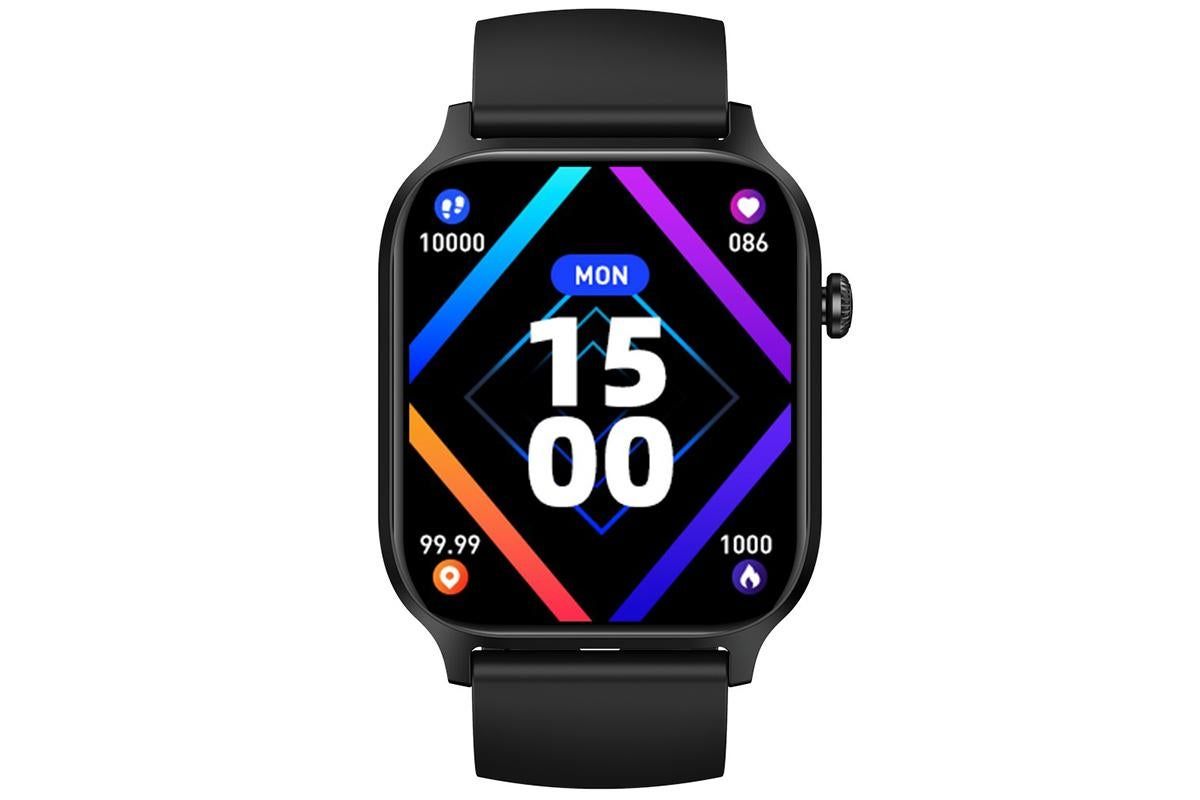 Smart Watch 1.85-Inch Fitness Watch with Heart Rate Sleep Monitor Blood Oxygen Blood Pressure Activity Tracker-Black — image 2