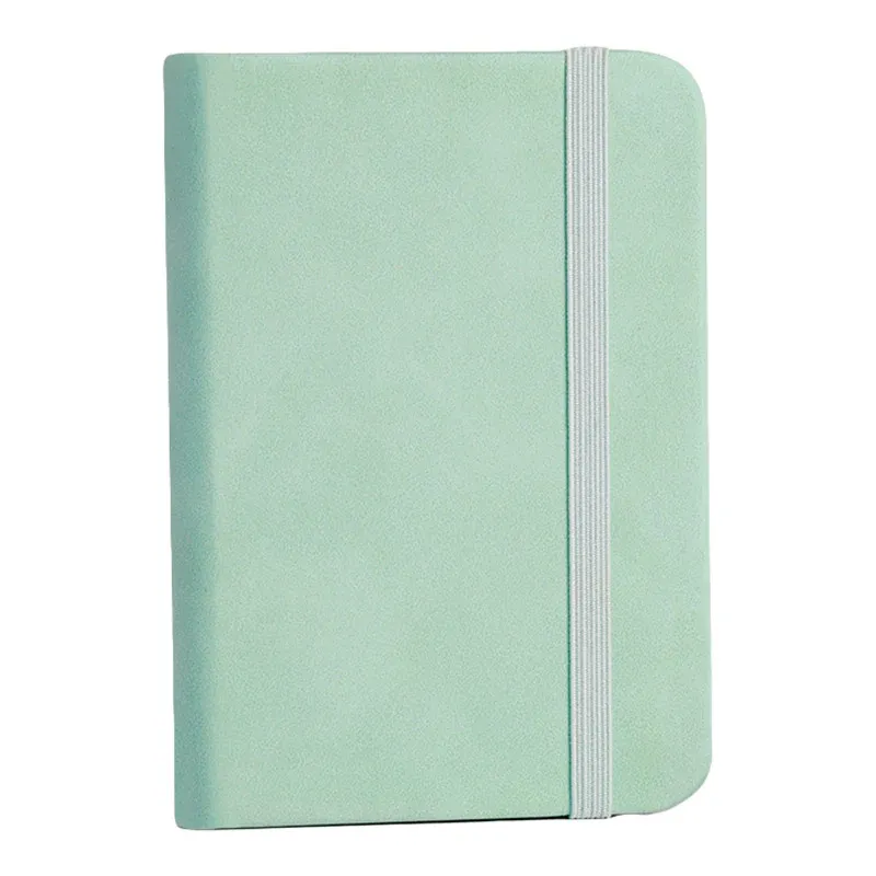 10pcs Mini Pocket Notebook A7 Small Portable Notepad for Office School Use - Green