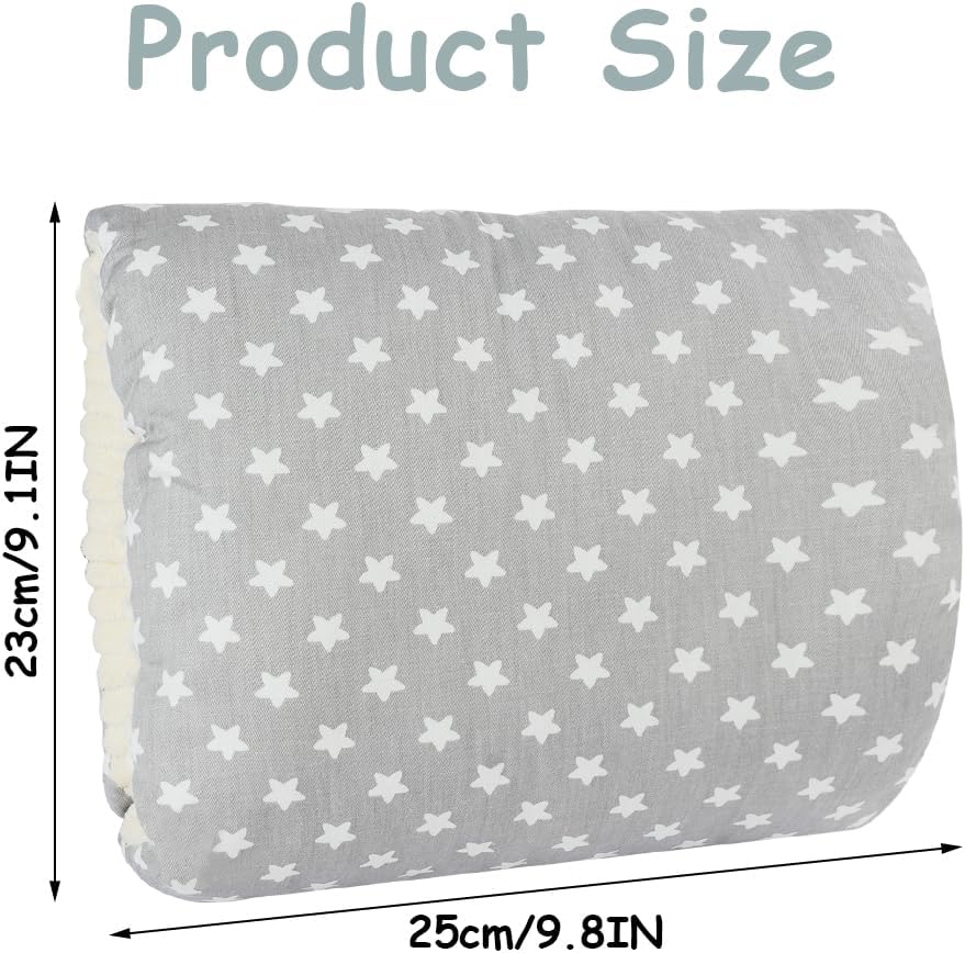 Nursing Pillow - For Breast and Bottle Feeding - Adjustable Height - Suitable for Crib and Bed - Washable Cover - 100% Cotton - Universal Size — image 2
