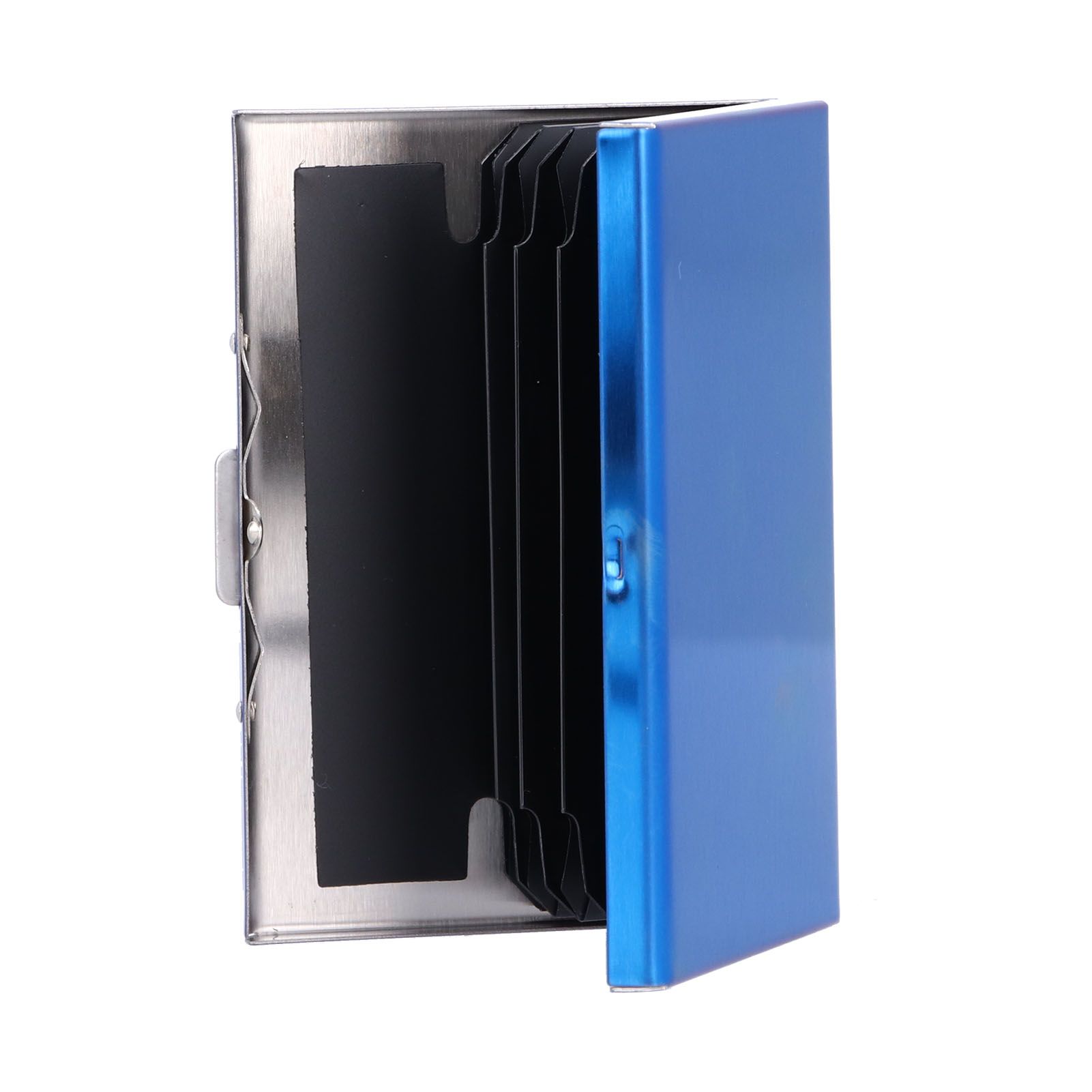 Credit Card Holder Protector Stainless Steel Credit Card Wallet Business Card Case for Men and WomenBlue โ image 4