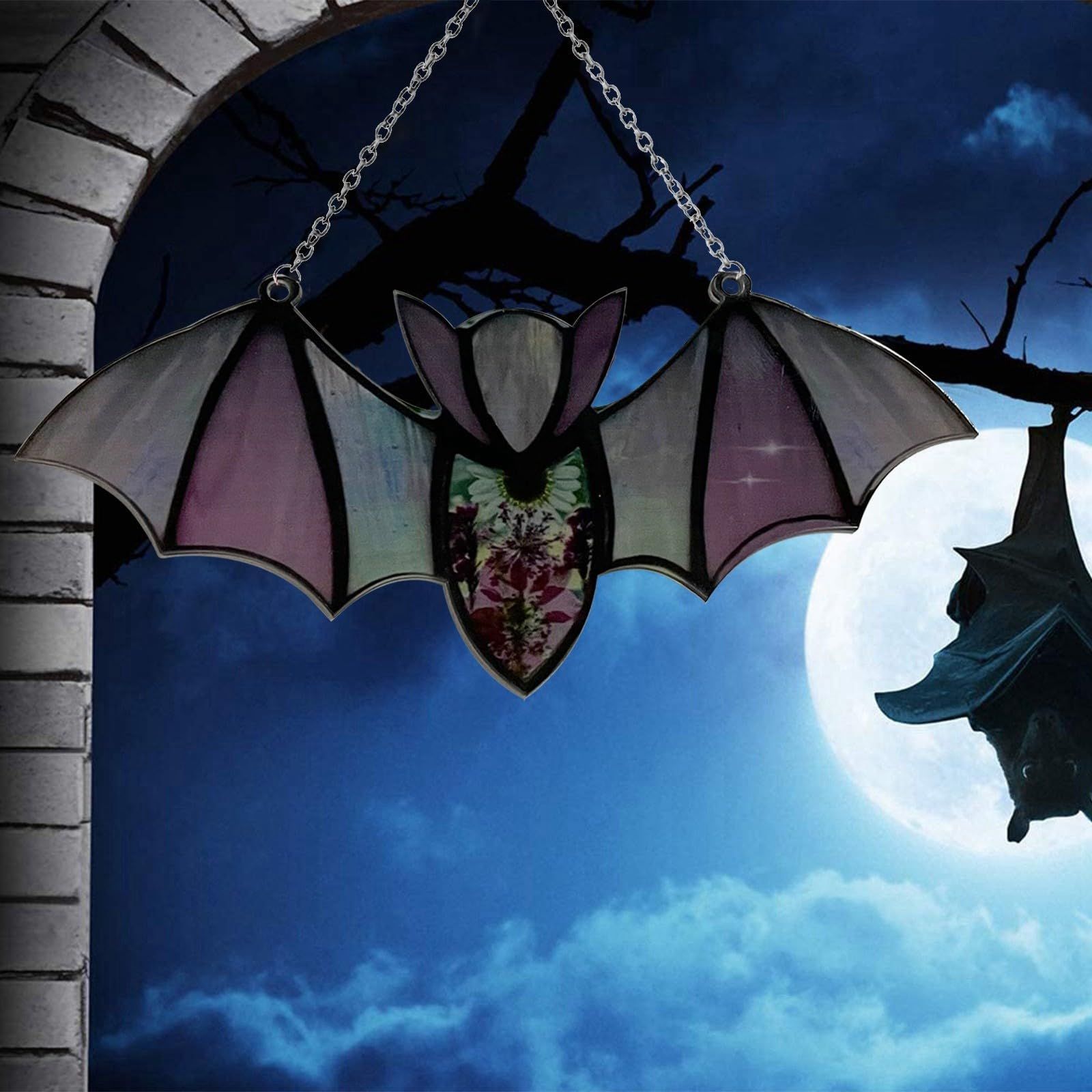Bat Car Hanging Accessories, Cute Rear View Mirror Decor, Black Bat Car Ornaments Charm for Women, Car Interior Decorations โ image 4