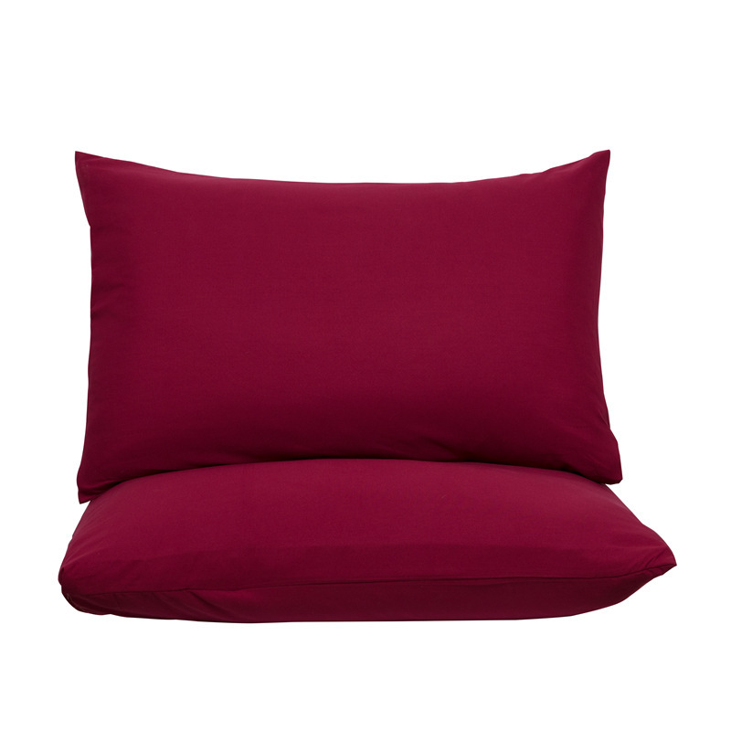 Claret Red Ultra Soft Brushed Waterproof Pillow Protectors (Set of 2) - 50 × 70cm, Stain & Spill Guard for Bed Pillows(Note: pillow core not included)