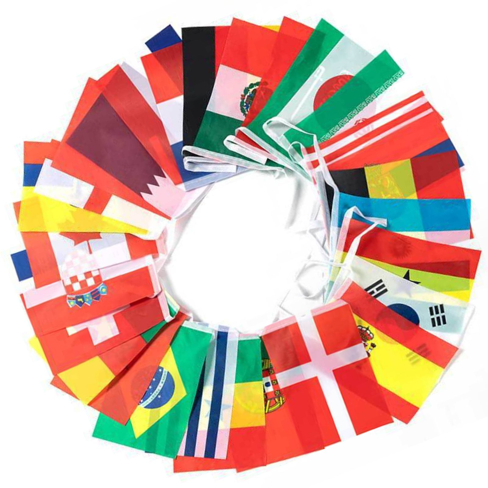 95ft 100 Countries String Flag World Flag Banner International Flags Banner for Party Decorations Bars Sports Clubs School Festivals Celebrations 14 × 21cm — image 5