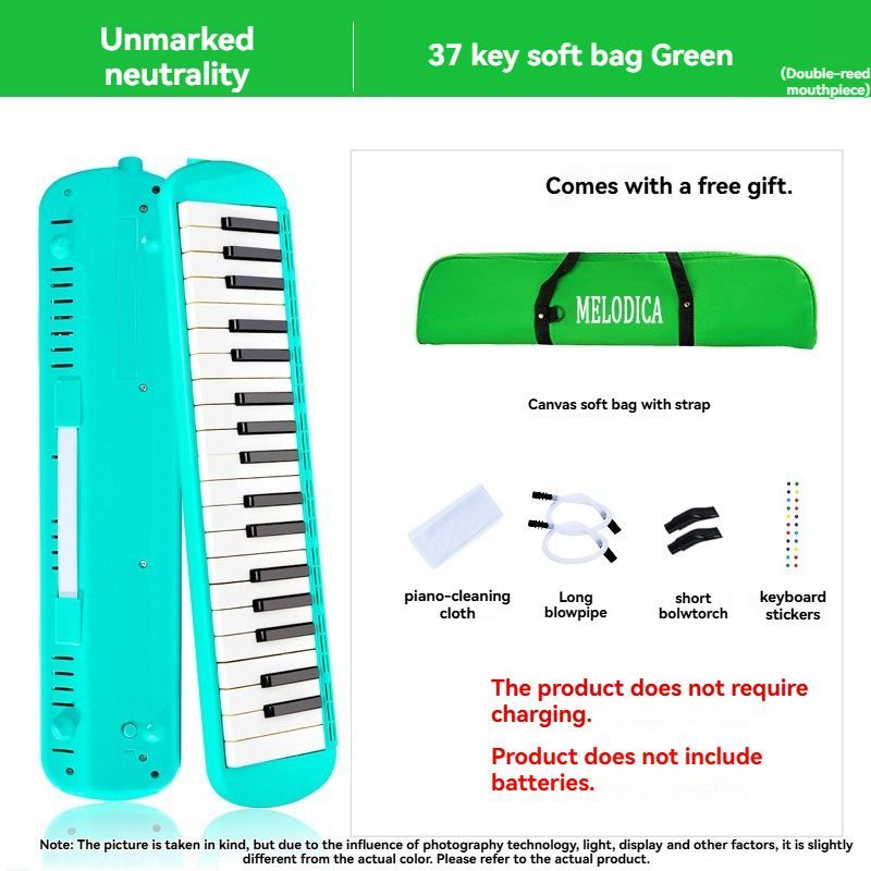 37-key mouth blown pipe, classroom musical instrument, blowing nozzle, base support, drainage function, Australian music education, classroom pipe with โ image 6