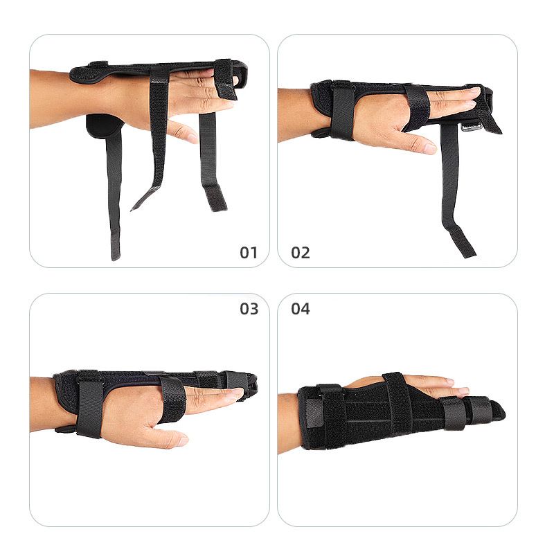 Finger anti sprain fixed strap, little finger, ring finger, double finger support splint, aluminum plate, breathable hand strap โ image 2