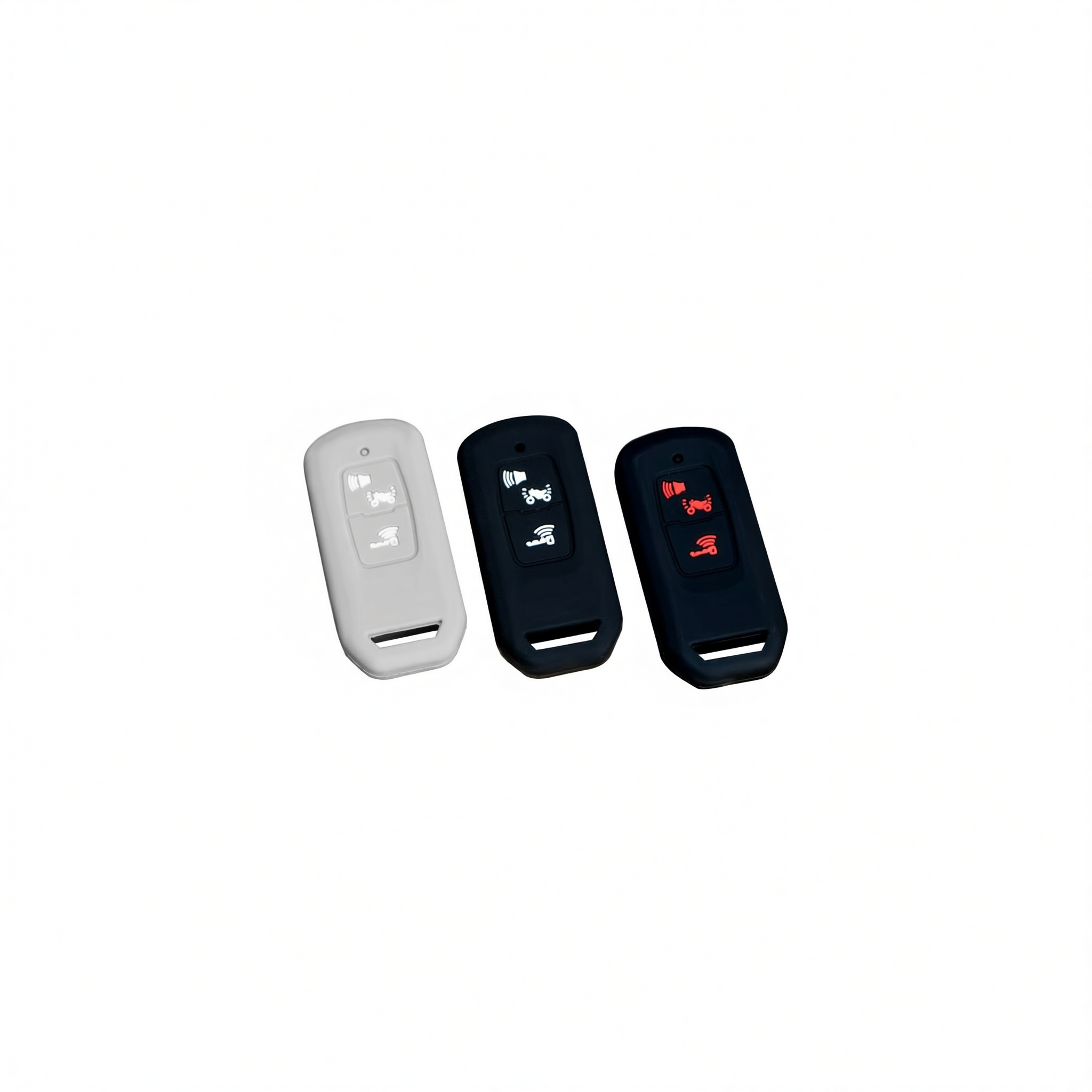 Color My Life Silicone Key Bag for Honda PCX160. Black white label no logo โ image 4