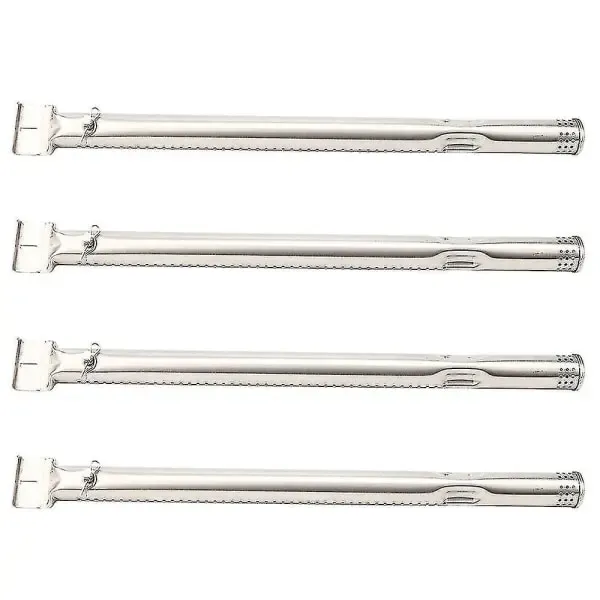 4 Pack Stainless Steel Grill Burner Tubes, Replacement Burners for Char-Broil Gas Grills, Easy-Fit Installation, Silver, 40.5 cm — image 3