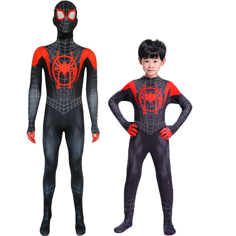 Spiderman Cosplay Costume Milk Silk One Piece Suit Bloody Edge Armor + Headgear 170 โ image 3