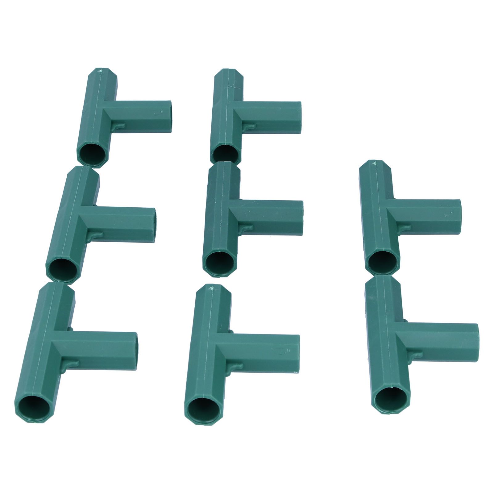 8Pcs T shape Connector DIY Plant Stake Joint Tee Adapter for 16mm Garden Plant Support — image 4