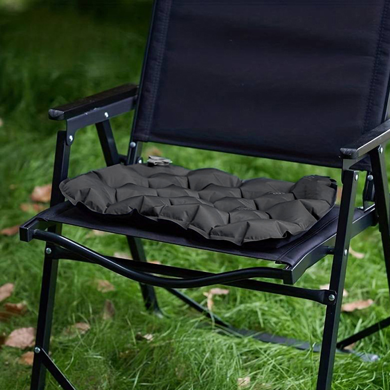 Inflatable Seat Cushion - Portable 40x30x5cm Camping Pad in Olive Green — image 3