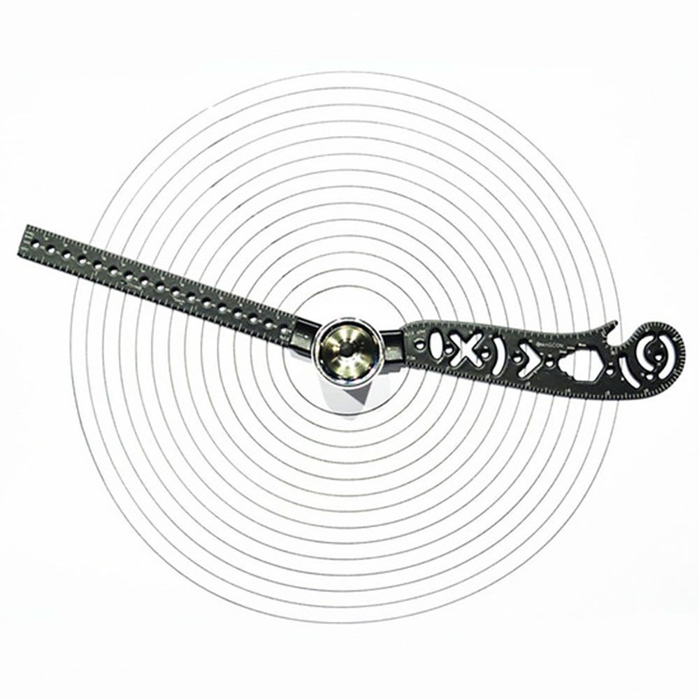 Multifunction Drawing Tool All in One Versatile Drawing Architect Scale Ruler Mini Compass Protractor Combo — image 4