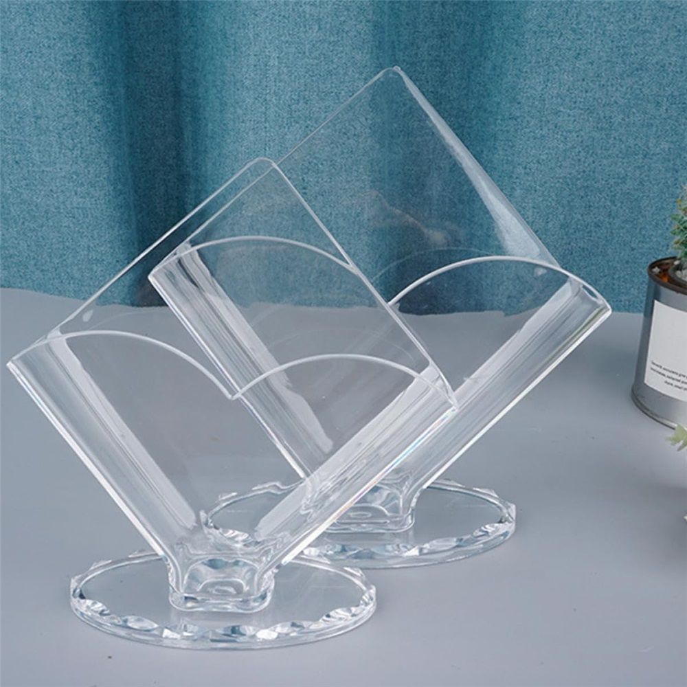 Cocktail napkin holder 2-piece set, acrylic transparent coffee filter holder, modern design, used for dining table and kitchen decoration(Square towel paper — image 2
