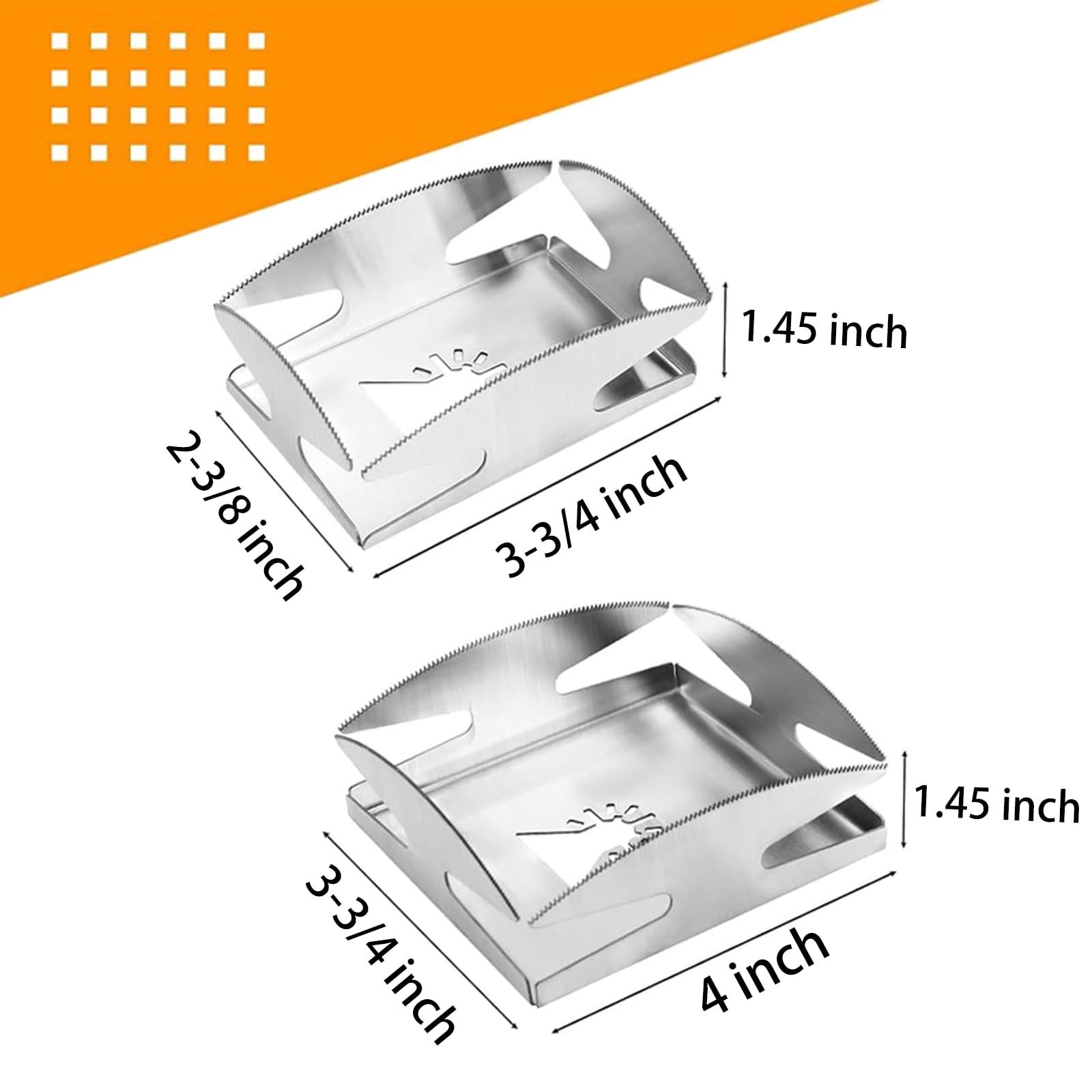 2PCS Slot Cutter, Square Rectangle Stainless Steel Milling Cutter Carving One Step in Place Slot Cutter, Plastic Metal, Wood — image 2