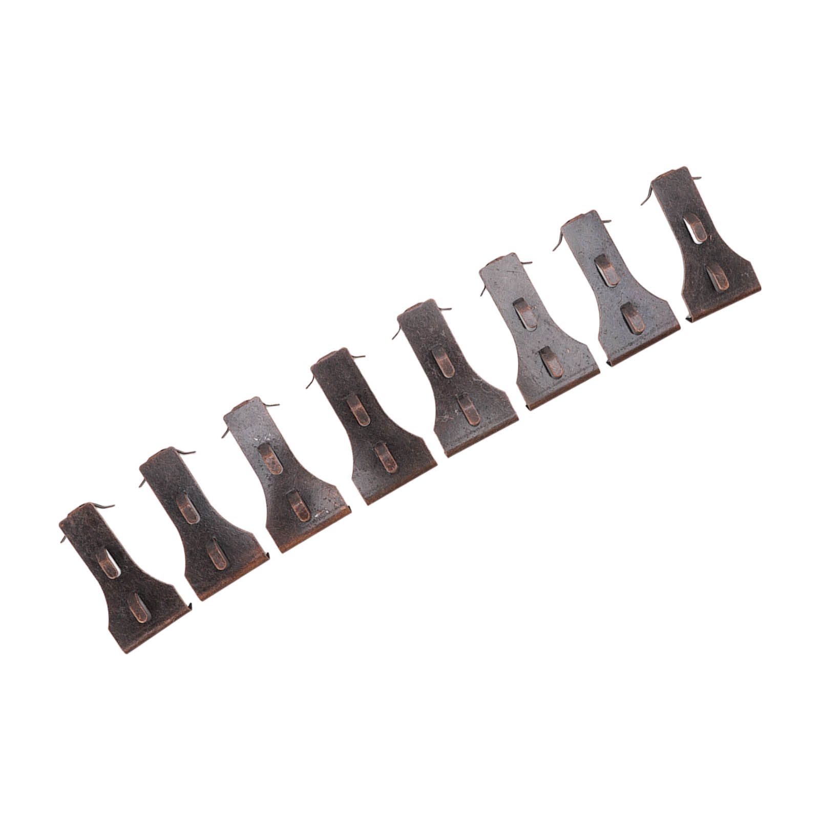 8Pcs Brick Hook Clips Steel Brick Hanger Fits Standard Size Bricks 2 1/4 Inch to 2 3/8 Inch in Height — image 2