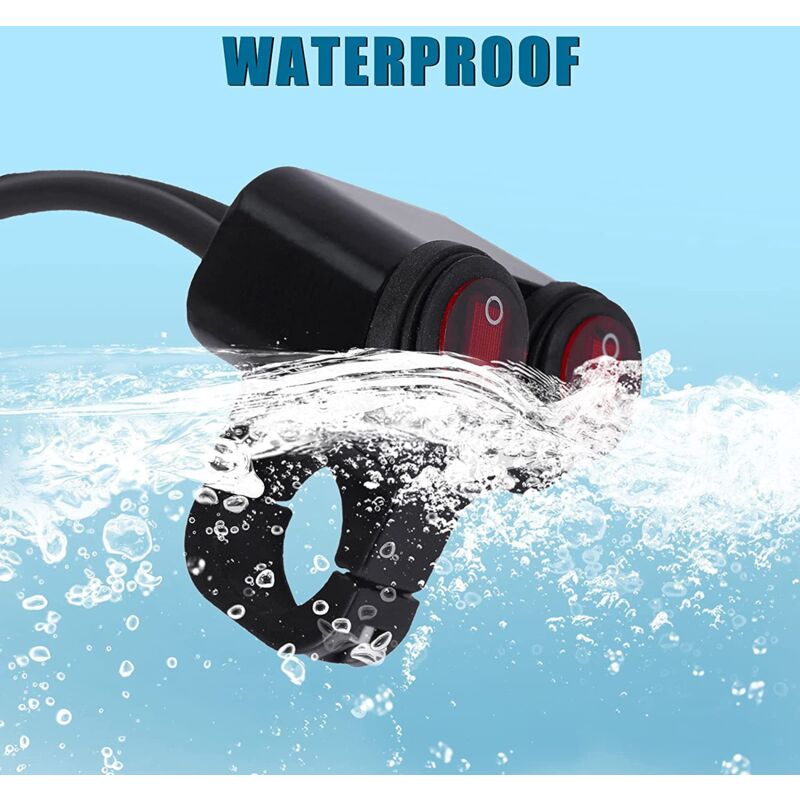 12V Waterproof Motorcycle Atv Bike 22Mm 7/8 Inch Handlebar Dual Control Kill Button Headlight Switch Hazard Brake Fog โ image 3